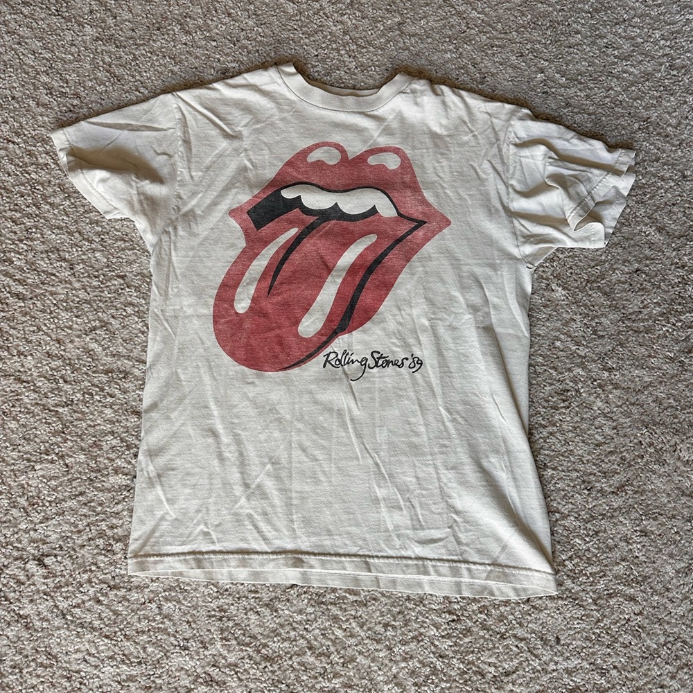 Rolling Stones White Graphic Short Sleeve T-Shirt